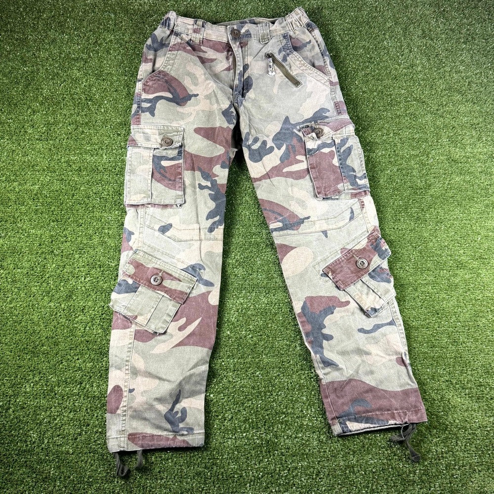 Unbranded Camo Cargo Pants Woodland Camouflage Tactical Multi-Pocket 0736
